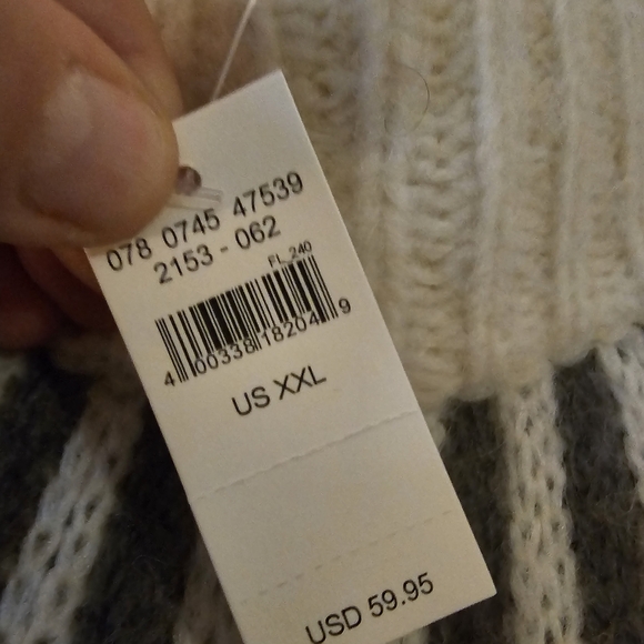 New Aerie Oversized Scoop Neck /Off Shoulder Sweater 2X - Picture 5 of 7